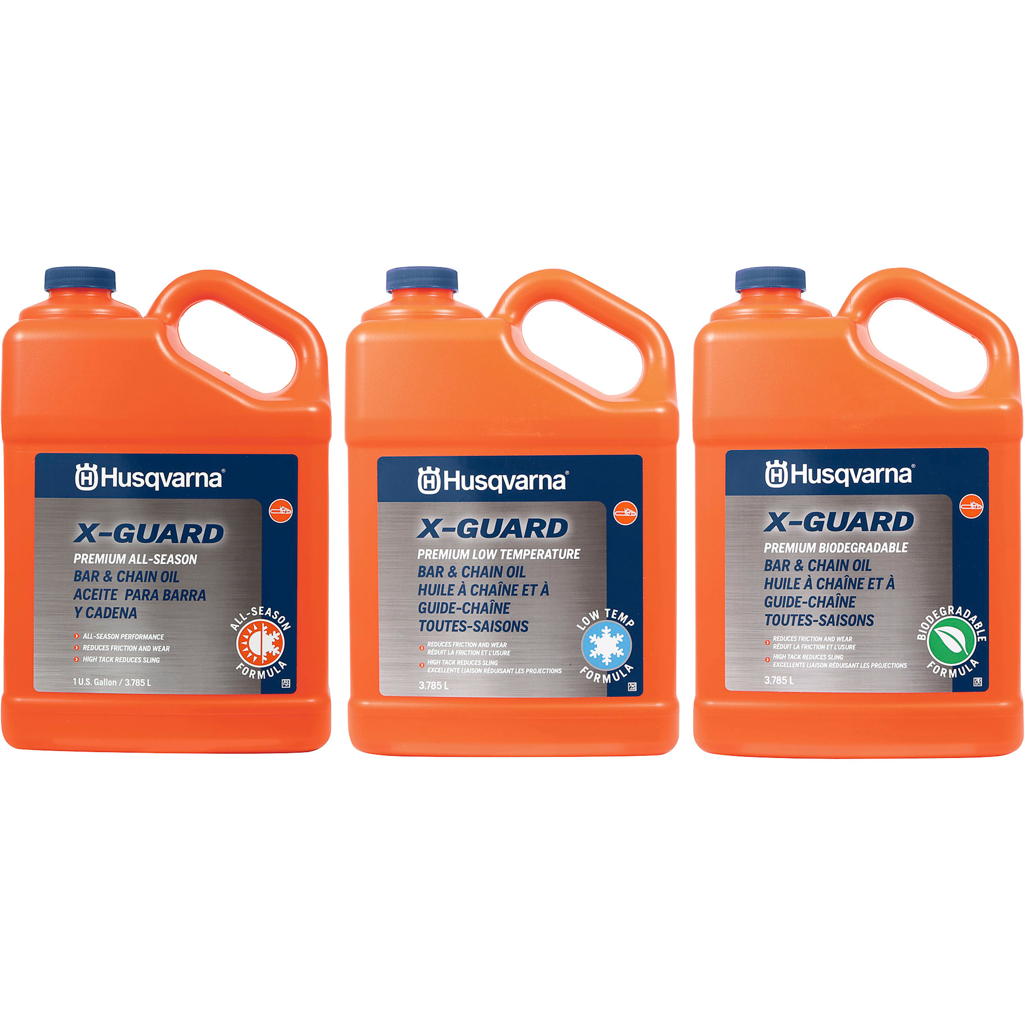 Husqvarna XGuard Premium AllSeason Bar and Chain Oil — 1 Gallon